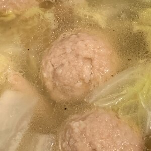 肉団子と白菜のスープ